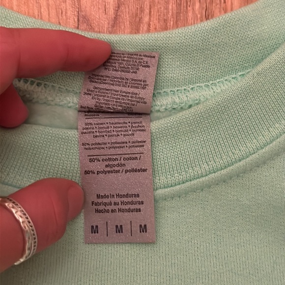 Fender x Her Concert Merch Mint Green Crewneck D7 - Picture 4 of 4